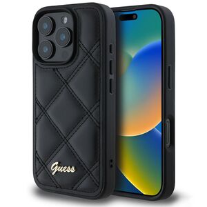 Husa premium  iPhone 16 Pro pentru Guess Elegance Series - Negru