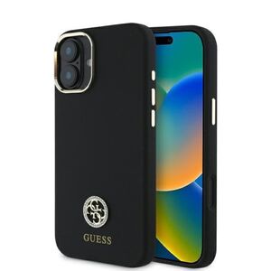 Husa premium  iPhone 16 pentru Guess Elegance Series - Negru