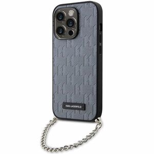 Husa premium pentru  iPhone 14 Pro Max Karl Lagerfeld superior quality - Gri
