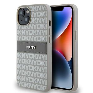 Husa premium pentru  iPhone 15 DKNY Pattern Energy - Gri carbune