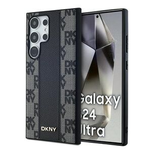 Husa premium pentru  iPhone 15 DKNY Pattern Energy - Negru denim