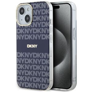 Husa premium pentru  iPhone 15 DKNY Urban compatibila MagSafe - Albastru inchis