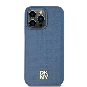 Husa premium pentru  iPhone 15 DKNY Urban compatibila MagSafe - Albastru