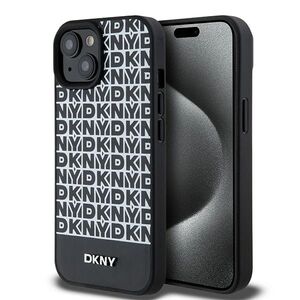 Husa premium pentru  iPhone 15 DKNY Urban compatibila MagSafe - Gri carbon