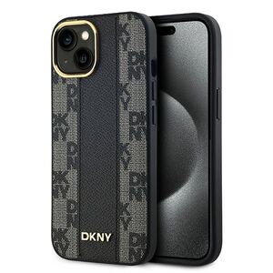 Husa premium pentru  iPhone 15 DKNY Urban compatibila MagSafe - Gri inchis