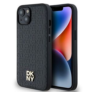 Husa premium pentru  iPhone 15 DKNY Urban compatibila MagSafe - Negru denim