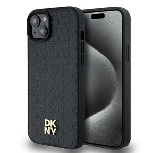 Husa premium pentru  iPhone 15 DKNY Urban compatibila MagSafe - Negru