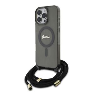 Husa premium pentru  iPhone 16 Pro compatibila MagSafe Guess Luxury Series - Gri denim