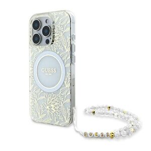 Husa premium pentru  iPhone 16 Pro compatibila MagSafe Guess Luxury Series - Ice