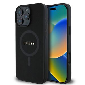 Husa premium pentru  iPhone 16 Pro compatibila MagSafe Guess Luxury Series - Negru denim