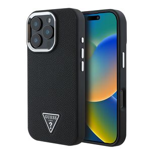 Husa premium pentru  iPhone 16 Pro compatibila MagSafe Guess Luxury Series - Negru denim