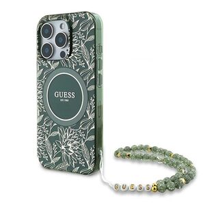 Husa premium pentru  iPhone 16 Pro compatibila MagSafe Guess Luxury Series - Verde