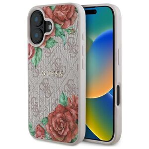 Husa premium pentru  iPhone 16 compatibila MagSafe Guess Luxury Series - Multicoloro