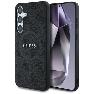 Husa premium pentru  Samsung Galaxy S25 compatibila MagSafe Guess Luxury Series - Negru royal