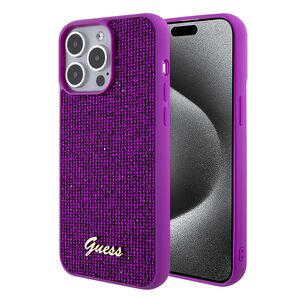 Husa premium  iPhone 15 Pro Max pentru Guess Elegance Series - Fucsia