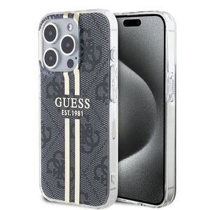 Husa premium  iPhone 15 Pro Max pentru Guess Elegance Series - Gri inchis