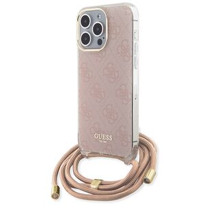 Husa premium  iPhone 15 Pro Max pentru Guess Elegance Series - Roz pal
