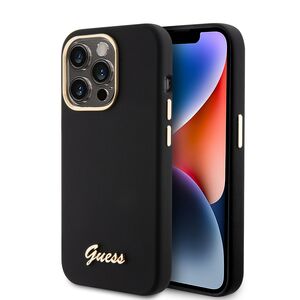 Husa premium  iPhone 15 Pro pentru Guess Elegance Series - Negru