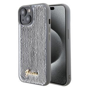 Husa premium  iPhone 15 pentru Guess Elegance Series - Gri