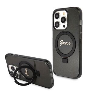 Husa premium pentru  iPhone 15 Pro Max compatibila MagSafe Guess Luxury Series - Negru denim