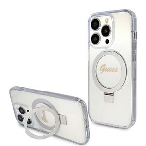 Husa premium pentru  iPhone 15 Pro compatibila MagSafe Guess Luxury Series - Transparent