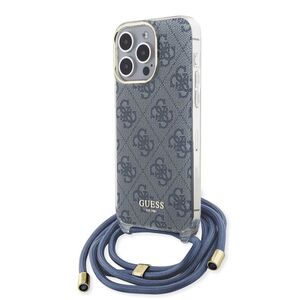 Husa premium  iPhone 15 Pro pentru Guess Elegance Series - Albastru