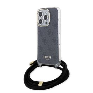 Husa premium  iPhone 15 Pro pentru Guess Elegance Series - Gri inchis