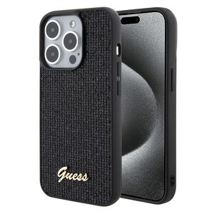 Husa premium  iPhone 15 Pro pentru Guess Elegance Series - Negru