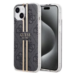 Husa premium  iPhone 15 pentru Guess Elegance Series - Gri inchis