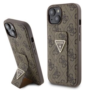 Husa premium  iPhone 15 pentru Guess Elegance Series - Maro inchis