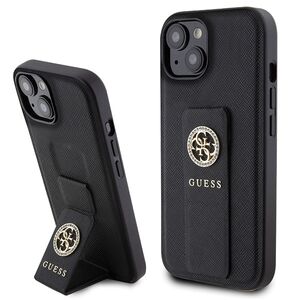 Husa premium  iPhone 15 pentru Guess Elegance Series - Negru electric