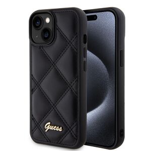 Husa premium  iPhone 15 pentru Guess Elegance Series - Negru