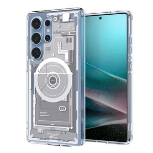 Husa premium pentru  Samsung Galaxy S25 Ultra Spigen Hybrid Zero One MagSafe - Alb