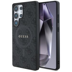 Husa premium pentru  Samsung Galaxy S25 Ultra compatibila MagSafe Guess Luxury Series - Negru