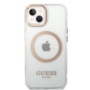 Husa premium pentru  iPhone 15 Plus compatibila MagSafe Guess Luxury Series - Ice