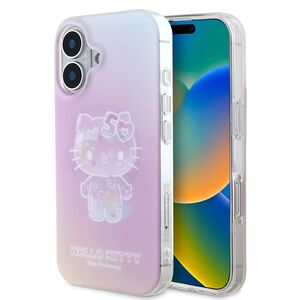 Husa premium pentru  iPhone 16 - Hello Kitty compatibila MagSafe - Roz