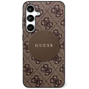 Husa premium pentru  Samsung Galaxy S25+ compatibila MagSafe Guess Luxury Series - Maro