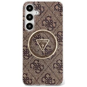 Husa premium pentru  Samsung Galaxy S25 Ultra compatibila MagSafe Guess Luxury Series - Maro