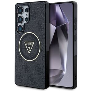 Husa premium pentru  Samsung Galaxy S25 Ultra compatibila MagSafe Guess Luxury Series - Negru denim