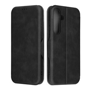 Husa tip carte pentru Samsung Galaxy S25+ Smart Wallet fata - spate protectie 360 - Negru