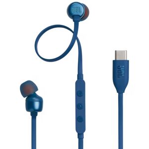 Casti audio cu fir in-ear cu mufa Type-C JBL 310C, albastru