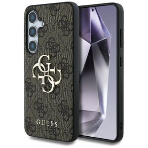 Husa premium pentru  Samsung Galaxy S25 Guess Elegance Series - Maro inchis
