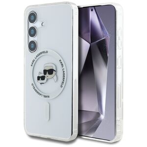 Husa premium pentru  Samsung Galaxy S25 Karl Lagerfeld compatibila Magsafe - Transparent netru