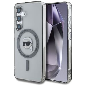 Husa premium pentru  Samsung Galaxy S25 Karl Lagerfeld compatibila Magsafe - Transparent