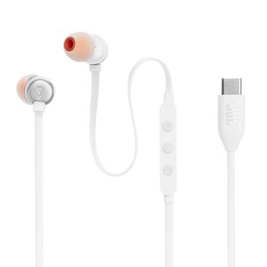 Casti audio cu fir in-ear cu mufa Type-C JBL 310C, alb