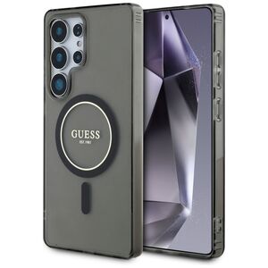 Husa premium pentru  Samsung Galaxy S25 Ultra compatibila MagSafe Guess Luxury Series - Negru denim