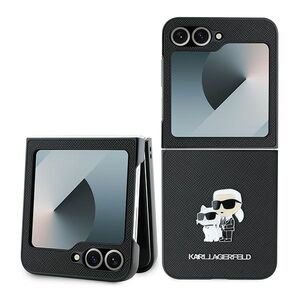 Husa premium pentru  Samsung Galaxy Z Flip 6 Karl Lagerfeld superior quality - Negru denim