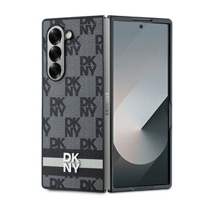 Husa premium pentru  Samsung Galaxy Z Fold 6 DKNY Pattern Energy - Gri inchis