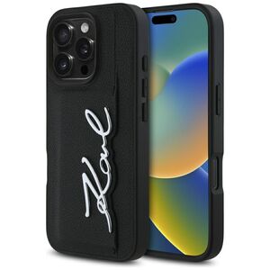 Husa premium pentru  iPhone 16 Pro Karl Lagerfeld superior quality - Negru