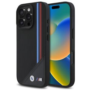 Husa premium pentru  iPhone 16 Pro Max compatibila MagSafe BMW Signature - Negru print